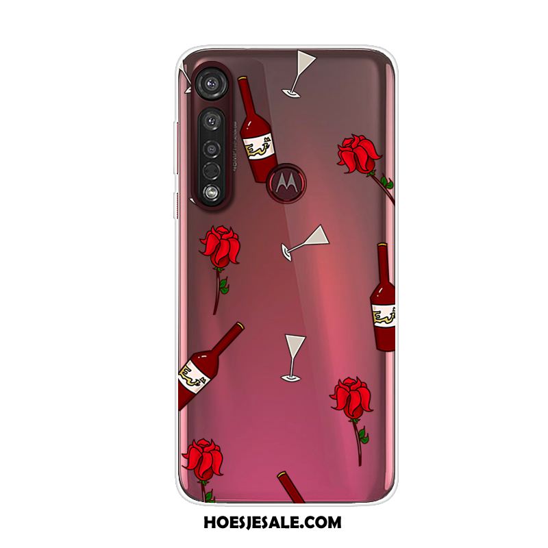 Moto G8 Plus Hoesje Hoes Rood Mobiele Telefoon All Inclusive Spotprent Korting