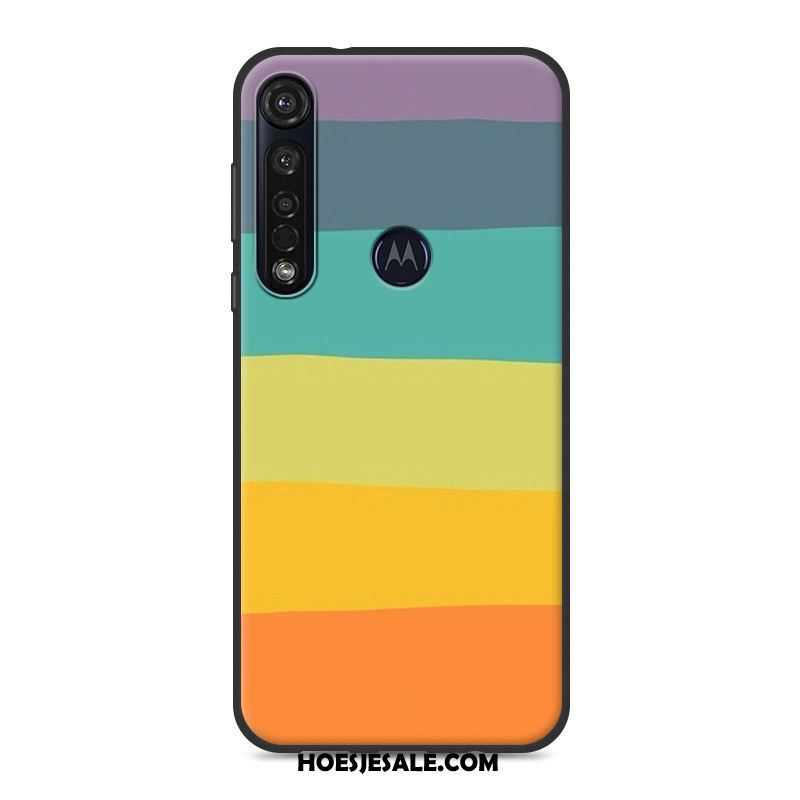 Moto G8 Plus Hoesje Mobiele Telefoon Wit Zacht Bescherming Schrobben Sale