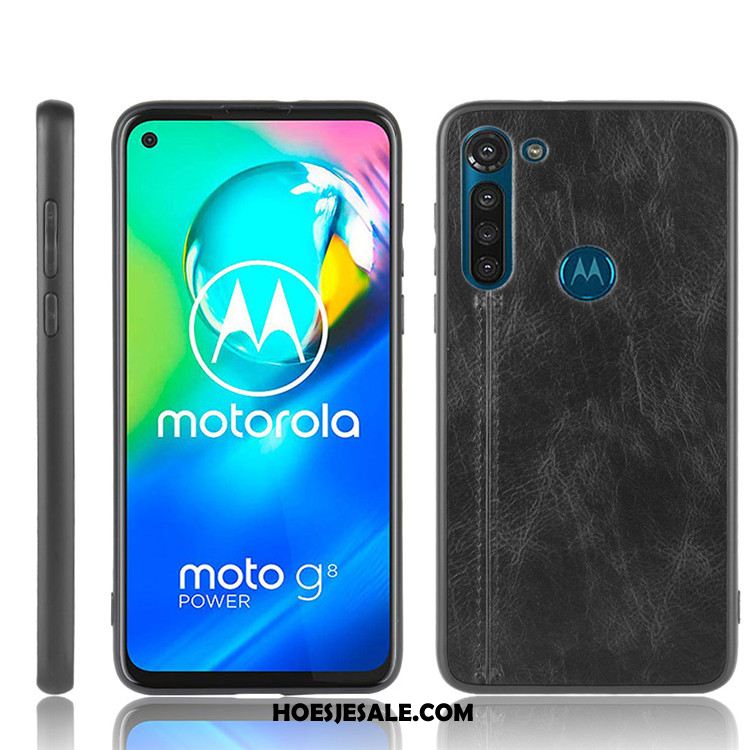 Moto G8 Power Hoesje Zwart Hard Bescherming Trendy Merk All Inclusive Goedkoop