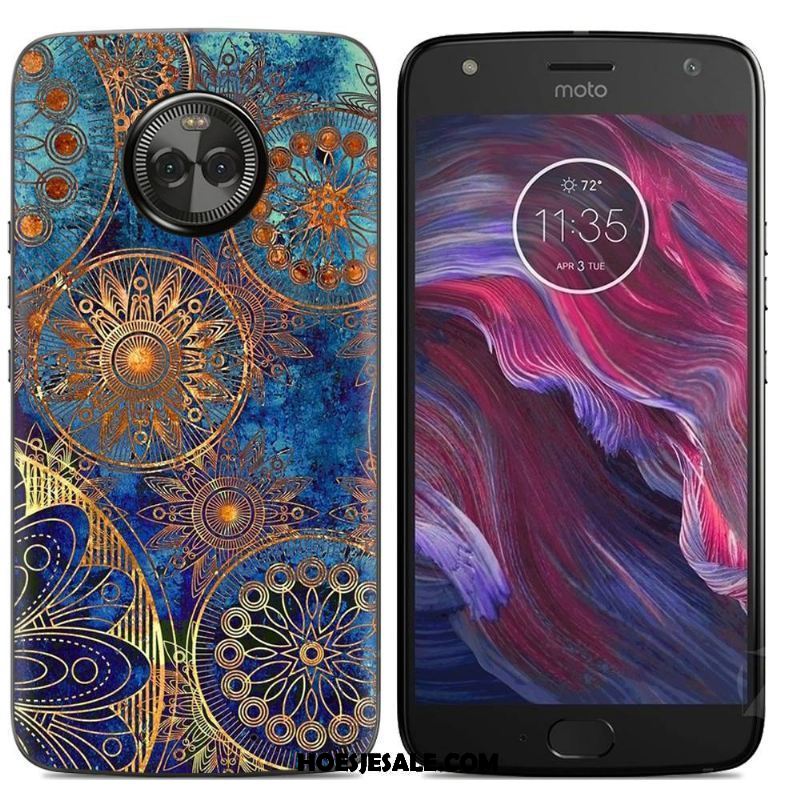 Moto X4 Hoesje Mobiele Telefoon Spotprent Geel Siliconenhoesje Scheppend Kopen