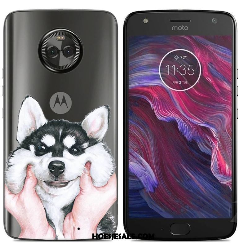 Moto X4 Hoesje Mobiele Telefoon Spotprent Geel Siliconenhoesje Scheppend Kopen