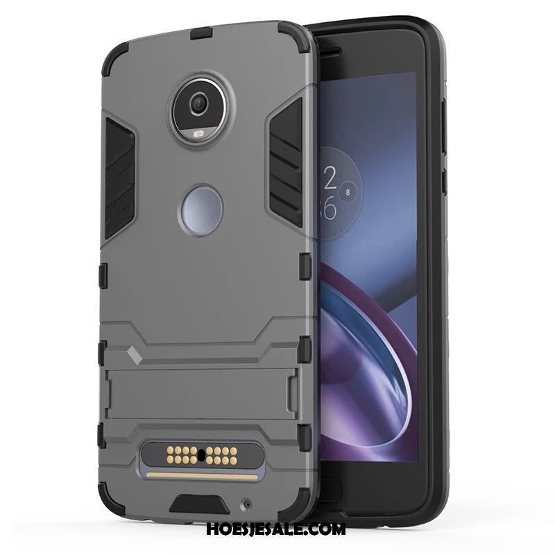 Moto Z2 Play Hoesje Anti-fall Hoes Grijs All Inclusive Mobiele Telefoon Goedkoop