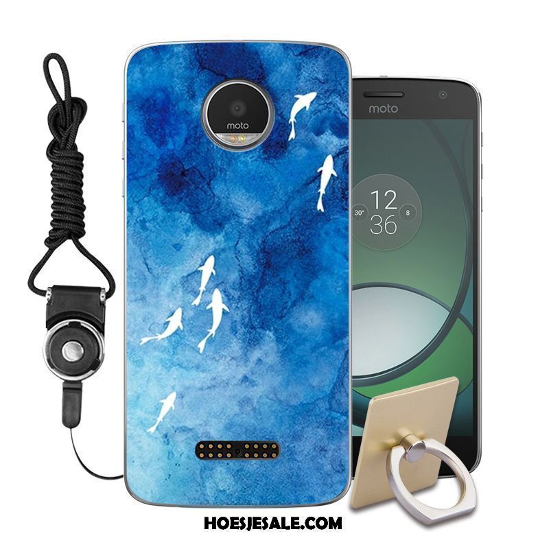 Moto Z2 Play Hoesje Geschilderd Blauw Hoes Zacht Mobiele Telefoon Kopen