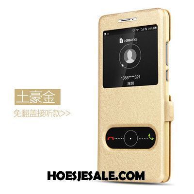 Moto Z2 Play Hoesje Hoes Bescherming Leren Etui Goud Mobiele Telefoon Sale