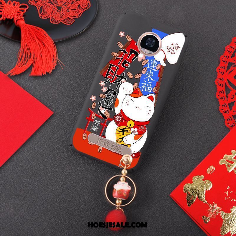 Moto Z2 Play Hoesje Hond Rood Hoes Anti-fall Rijkdom Sale