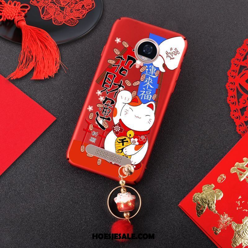 Moto Z2 Play Hoesje Hond Rood Hoes Anti-fall Rijkdom Sale