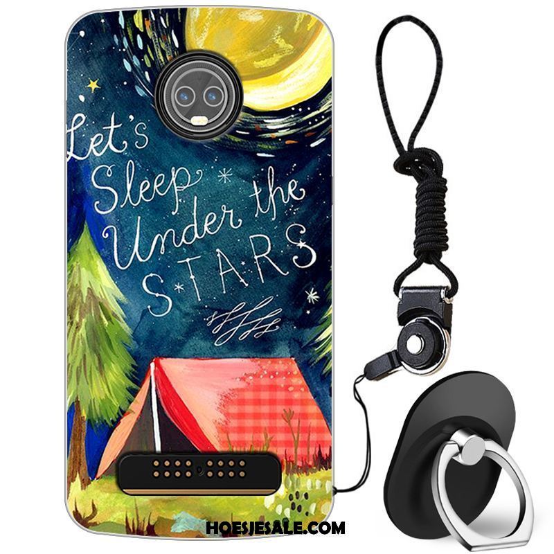 Moto Z3 Play Hoesje All Inclusive Blauw Hoes Trendy Merk Mobiele Telefoon Goedkoop