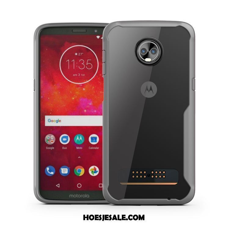 Moto Z3 Play Hoesje All Inclusive Wit Anti-fall Hoes Bescherming Korting