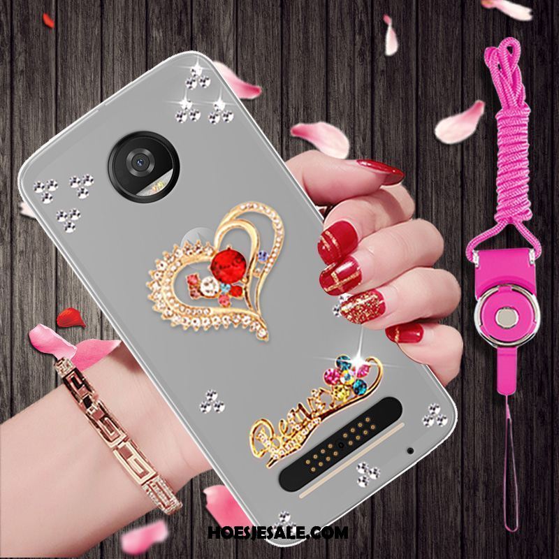 Moto Z3 Play Hoesje Met Strass Scheppend Zacht Hoes Trend Goedkoop