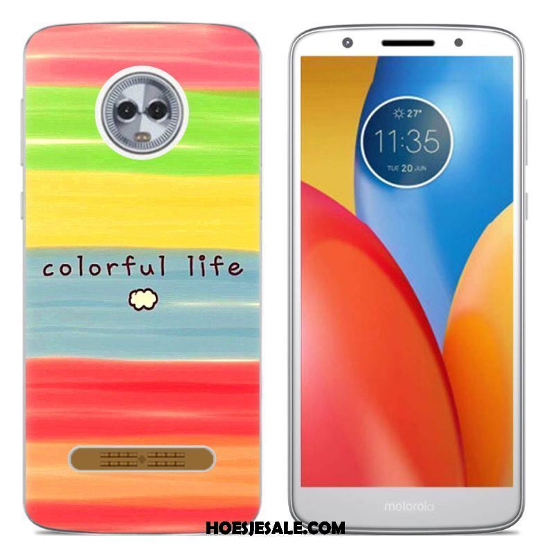 Moto Z3 Play Hoesje Mobiele Telefoon Trend Roze Siliconen Hoes Sale