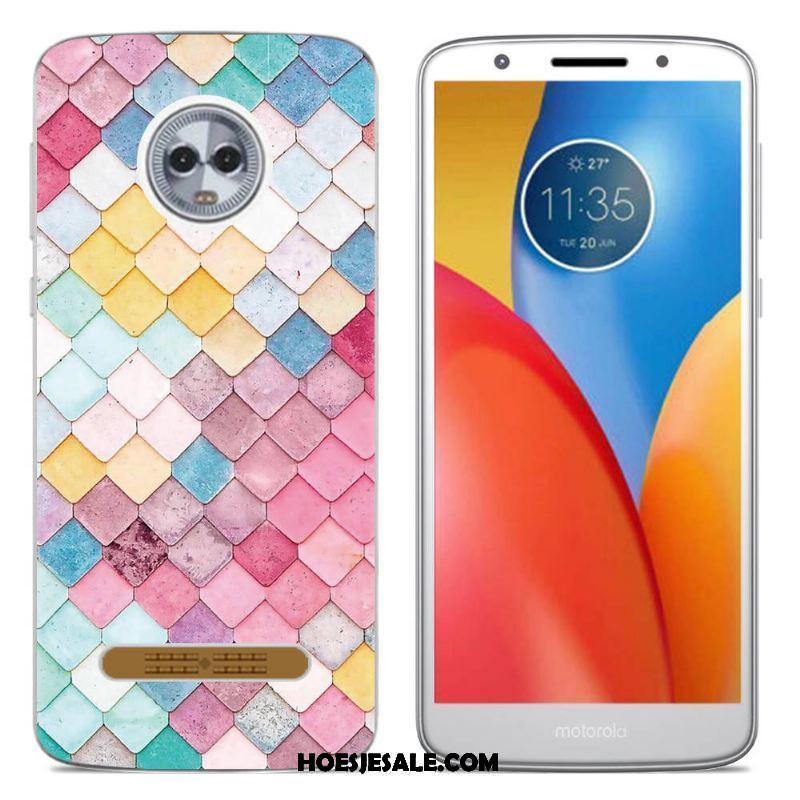 Moto Z3 Play Hoesje Mobiele Telefoon Trend Roze Siliconen Hoes Sale