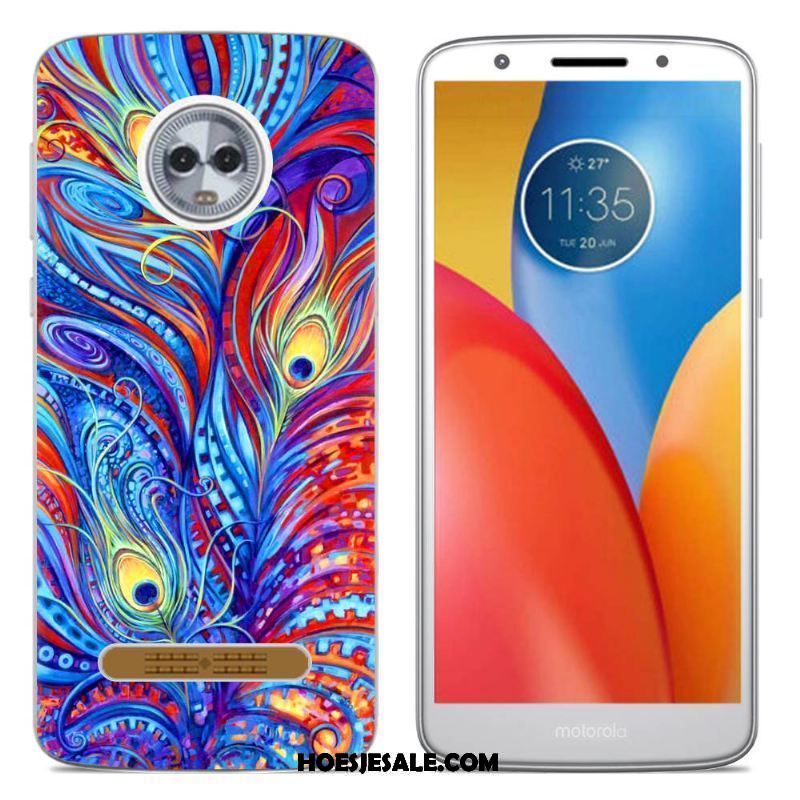 Moto Z3 Play Hoesje Mobiele Telefoon Trend Roze Siliconen Hoes Sale