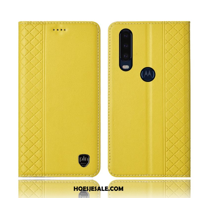 Motorola One Action Hoesje Folio Mobiele Telefoon Hoes Bescherming Leren Etui Kopen