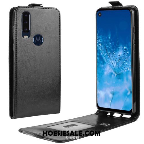 Motorola One Action Hoesje Hoes Leren Etui Bescherming Mobiele Telefoon Eenvoudige Goedkoop