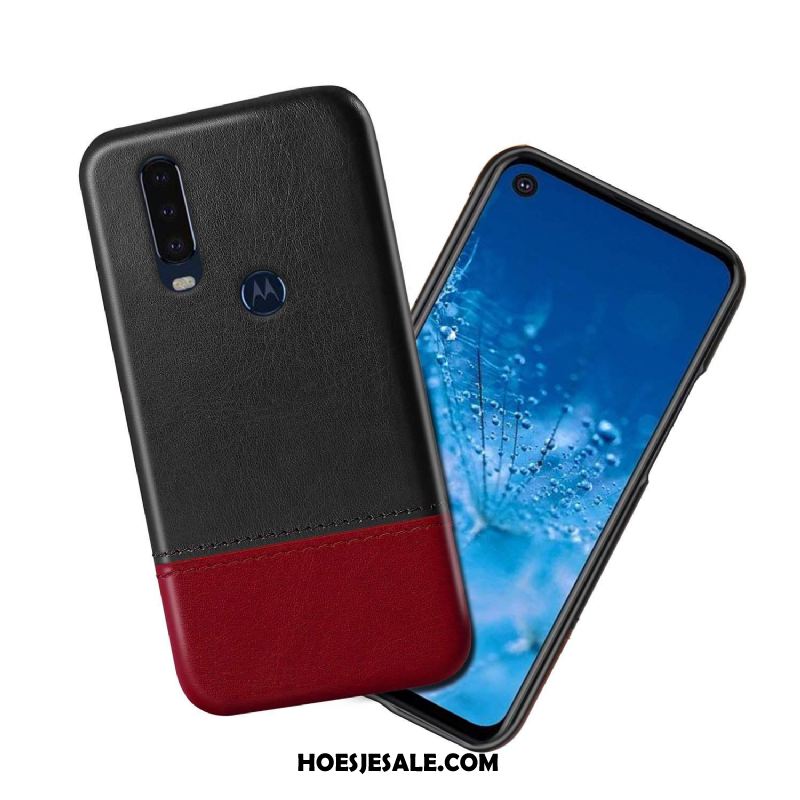 Motorola One Action Hoesje Zwart Anti-fall Gemengde Kleuren Mobiele Telefoon Leren Etui Kopen