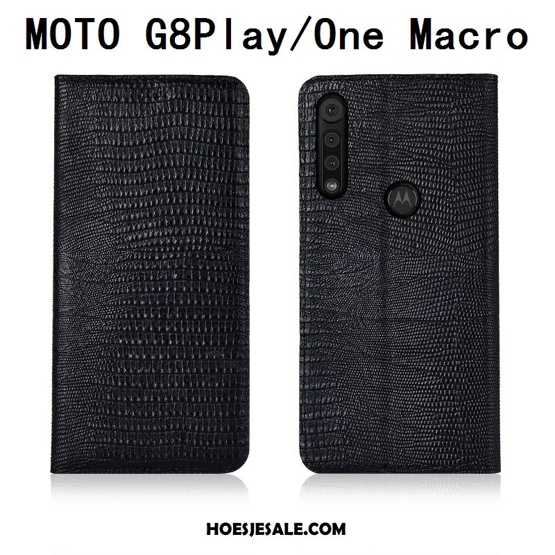 Motorola One Macro Hoesje Leren Etui Hoes Siliconen Folio Bescherming Sale