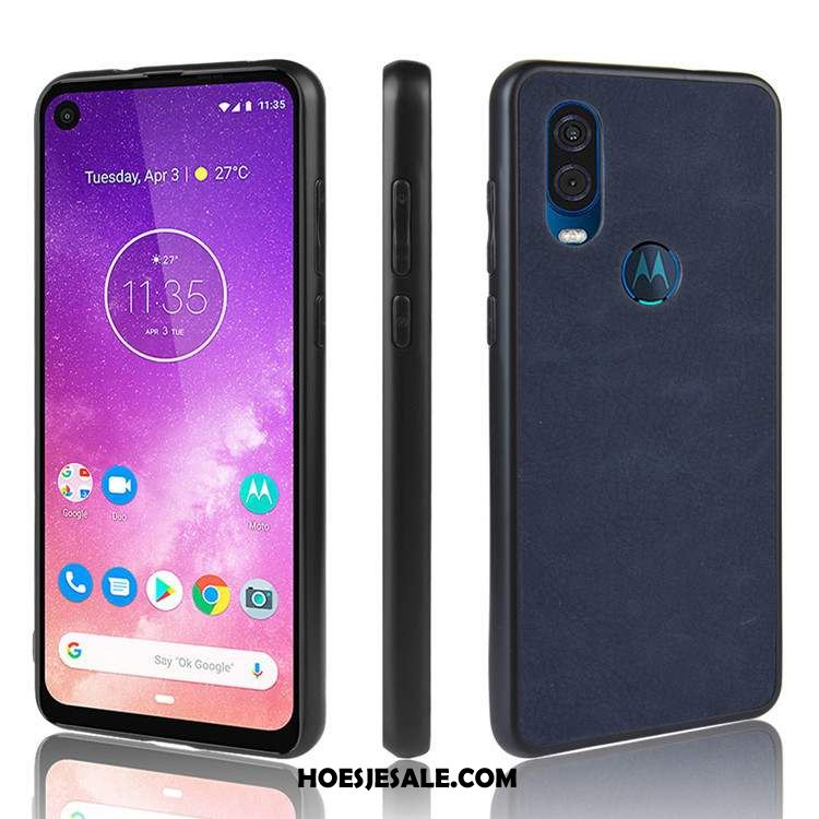 Motorola One Vision Hoesje Anti-fall Bescherming Hoes Mobiele Telefoon Zwart Kopen