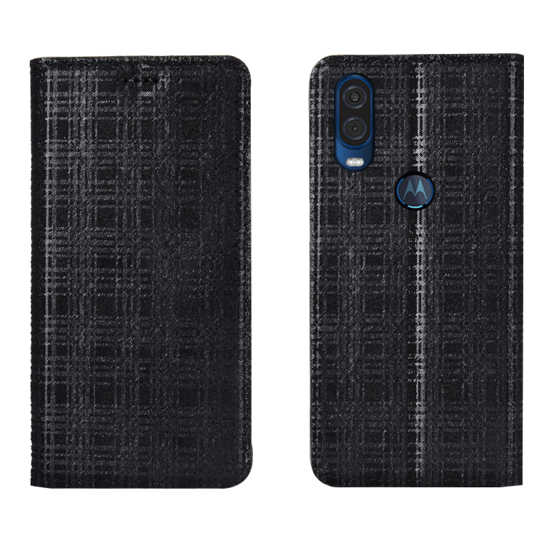 Motorola One Vision Hoesje Bescherming Grijs Anti-fall Mobiele Telefoon Folio Aanbiedingen