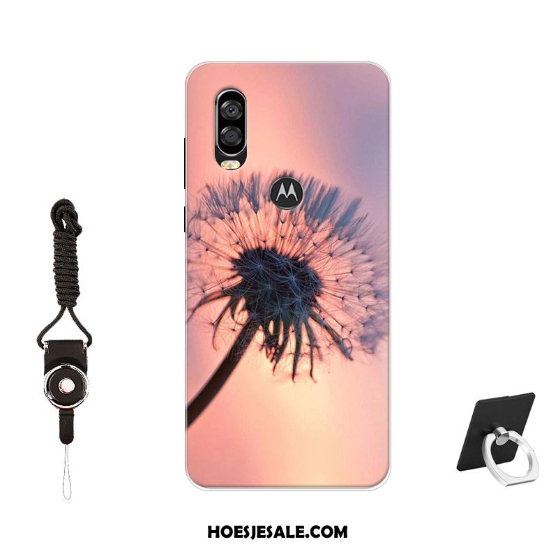 Motorola One Vision Hoesje Blauw Hoes Antislip Tempereren Siliconen Kopen