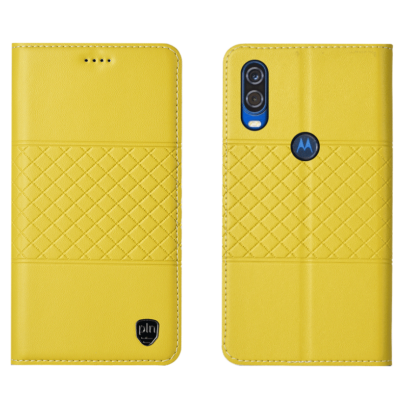 Motorola One Vision Hoesje Folio Echt Leer Bescherming All Inclusive Hoes Kopen