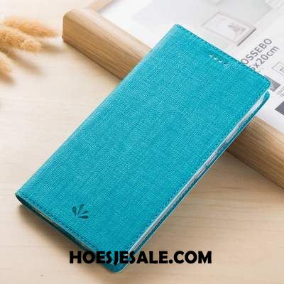 Motorola One Vision Hoesje Hoes Leren Etui Anti-fall Doek Patroon Sale