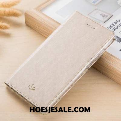 Motorola One Vision Hoesje Hoes Leren Etui Anti-fall Doek Patroon Sale