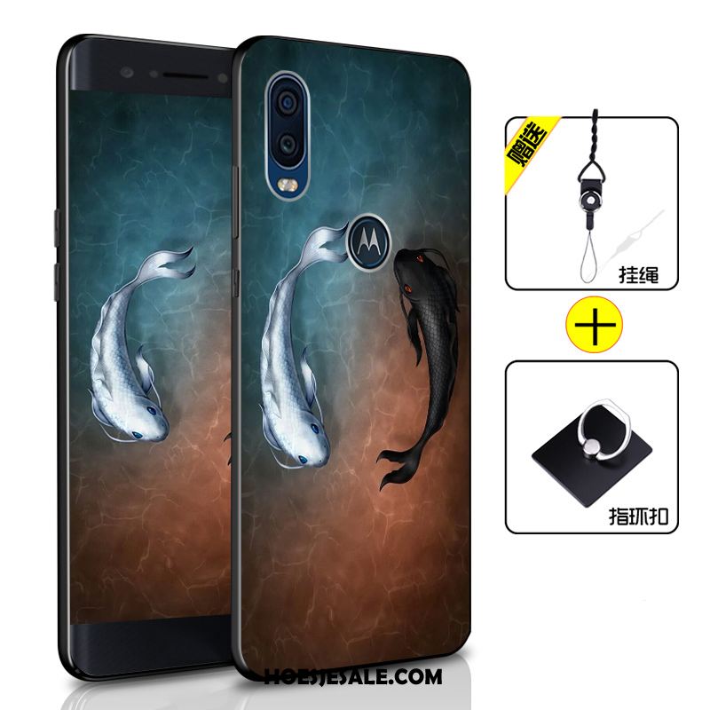 Motorola One Vision Hoesje Zacht Donkerblauw Hoes All Inclusive Mobiele Telefoon Online