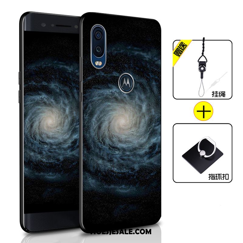 Motorola One Vision Hoesje Zacht Donkerblauw Hoes All Inclusive Mobiele Telefoon Online