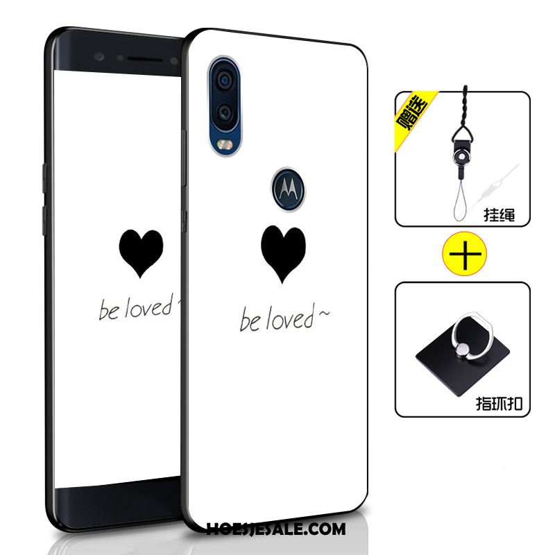 Motorola One Vision Hoesje Zacht Donkerblauw Hoes All Inclusive Mobiele Telefoon Online