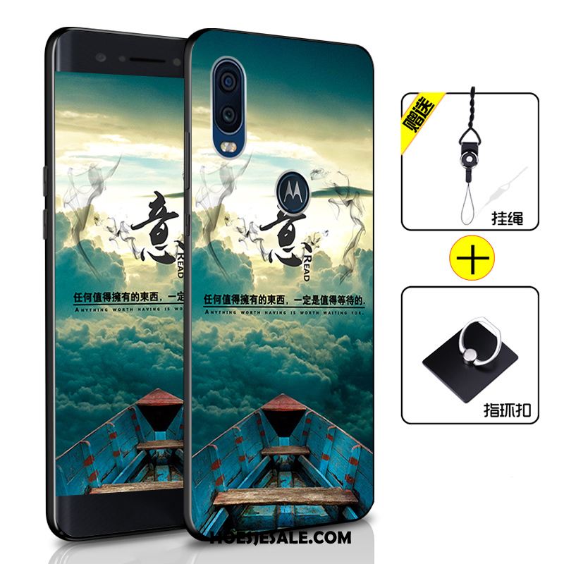 Motorola One Vision Hoesje Zacht Donkerblauw Hoes All Inclusive Mobiele Telefoon Online