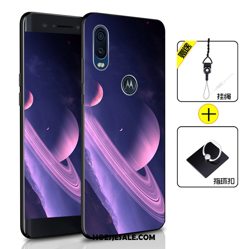 Motorola One Vision Hoesje Zacht Donkerblauw Hoes All Inclusive Mobiele Telefoon Online