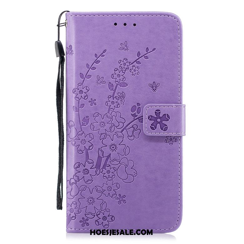 Nokia 2.1 Hoesje All Inclusive Prunus Leren Etui Zacht Goud Goedkoop