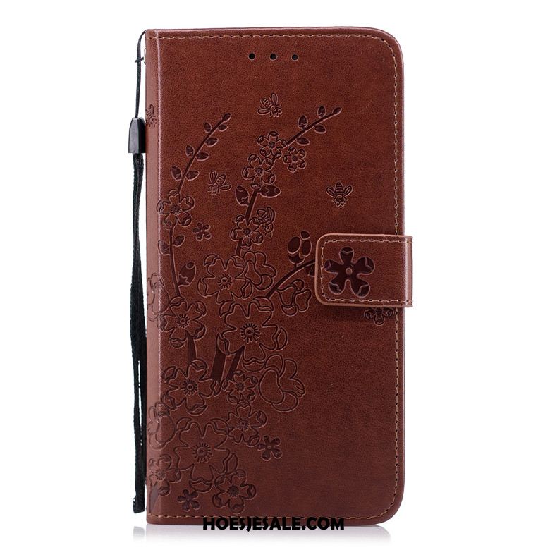 Nokia 2.1 Hoesje All Inclusive Prunus Leren Etui Zacht Goud Goedkoop