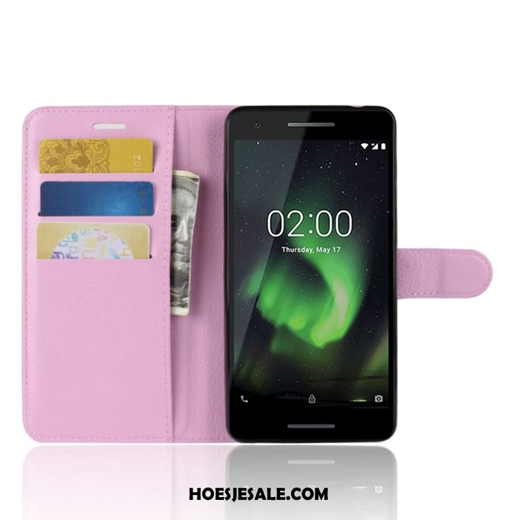 Nokia 2.1 Hoesje Blauw Kaart Portemonnee Soort Aziatische Vrucht Mobiele Telefoon Goedkoop