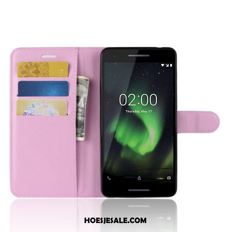Nokia 2.1 Hoesje Blauw Kaart Portemonnee Soort Aziatische Vrucht Mobiele Telefoon Goedkoop