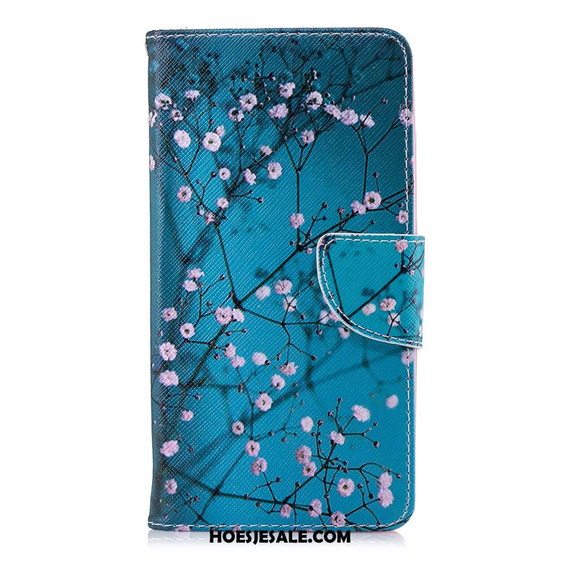 Nokia 2.2 Hoesje Blauw Anti-fall Folio Leren Etui Mooie Winkel