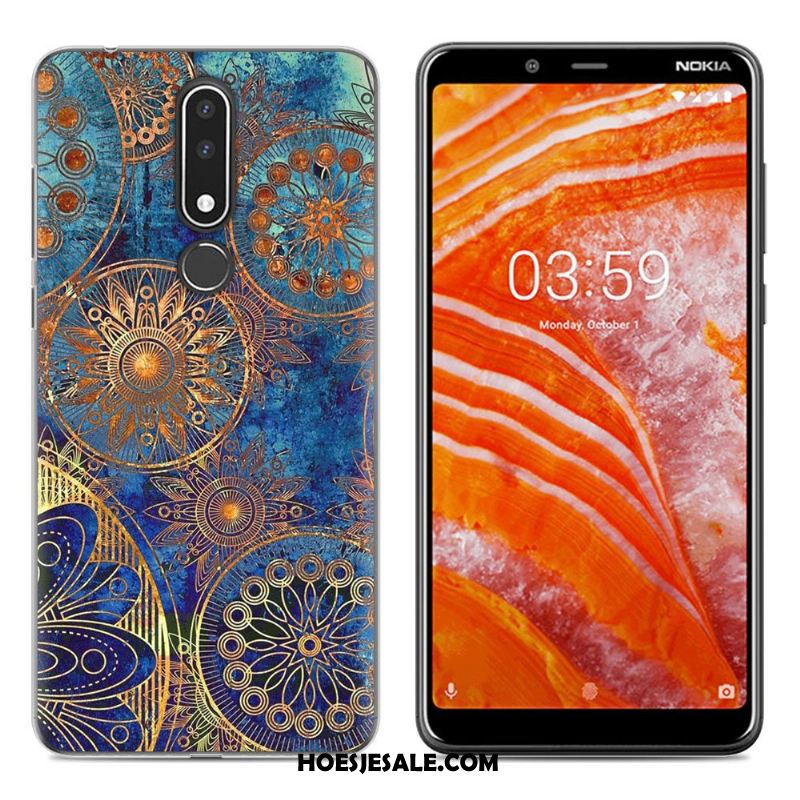 Nokia 3.1 Plus Hoesje Groen Mobiele Telefoon Geschilderd Nieuw Zacht Kopen