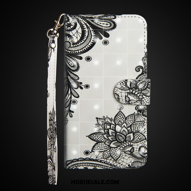 Nokia 3.1 Plus Hoesje Leren Etui Mobiele Telefoon Folio Purper Bescherming Korting