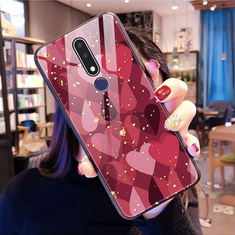 Nokia 3.1 Plus Hoesje Roze Wind Liefde Glas Mobiele Telefoon Kopen