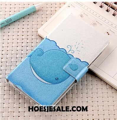 Nokia 3.2 Hoesje Blauw Folio Bescherming Hoes Mobiele Telefoon Korting