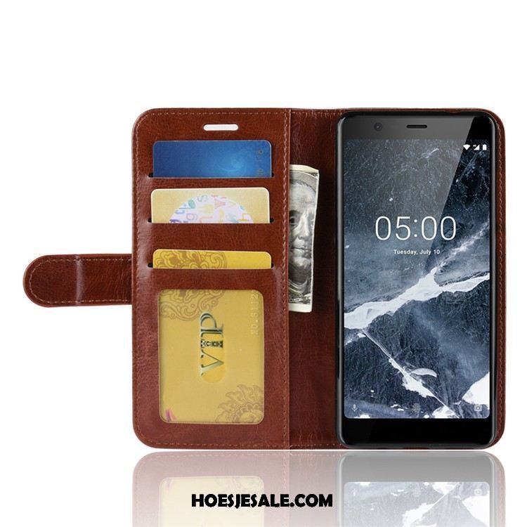 Nokia 5.1 Hoesje Hoes All Inclusive Anti-fall Folio Leren Etui Aanbiedingen