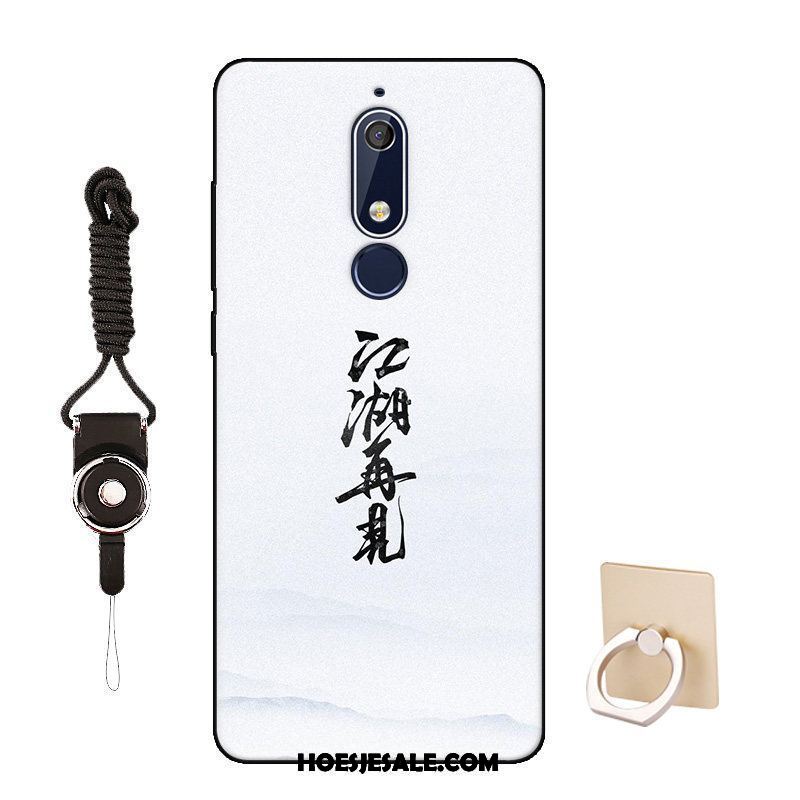 Nokia 5.1 Hoesje Hoes Wit Geschilderd All Inclusive Anti-fall Online