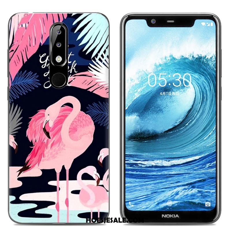 Nokia 5.1 Plus Hoesje Roze Doorzichtig Spotprent Mobiele Telefoon Zacht Kopen