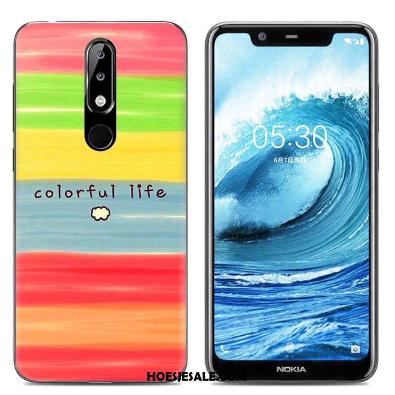 Nokia 5.1 Plus Hoesje Roze Doorzichtig Spotprent Mobiele Telefoon Zacht Kopen