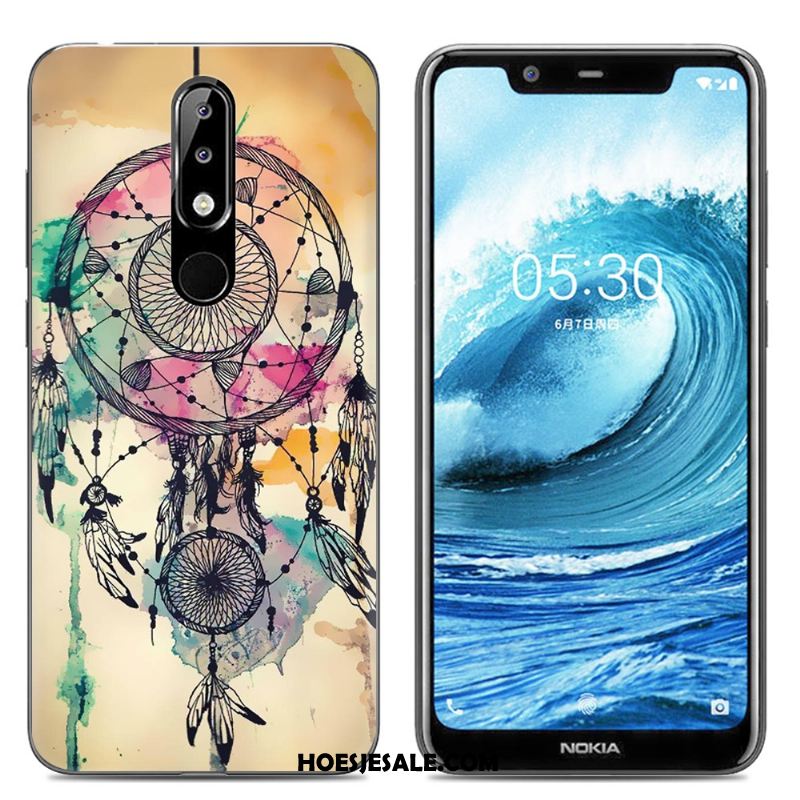 Nokia 5.1 Plus Hoesje Roze Doorzichtig Spotprent Mobiele Telefoon Zacht Kopen