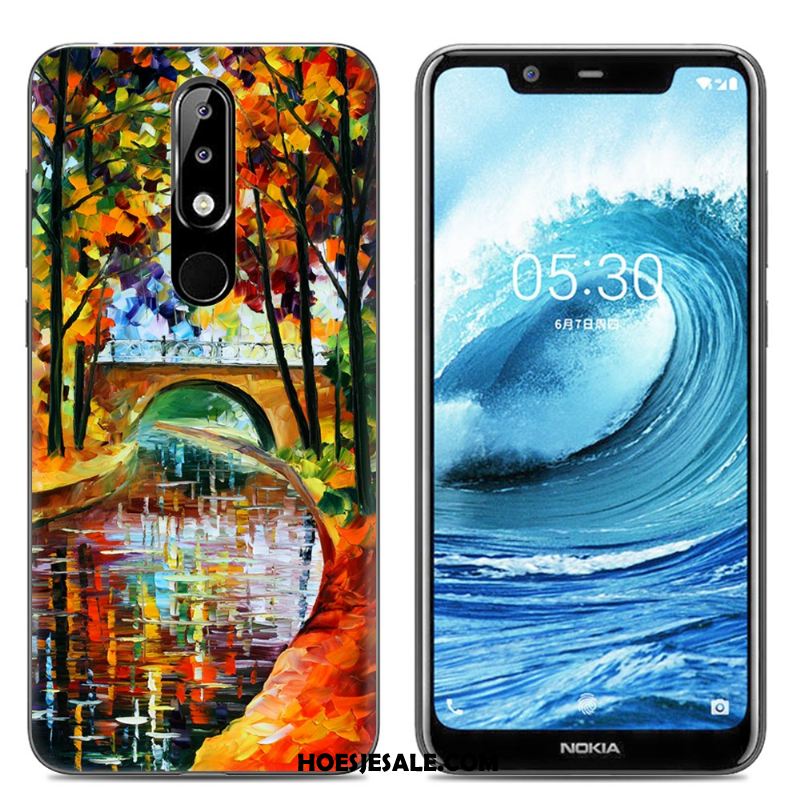 Nokia 5.1 Plus Hoesje Roze Doorzichtig Spotprent Mobiele Telefoon Zacht Kopen