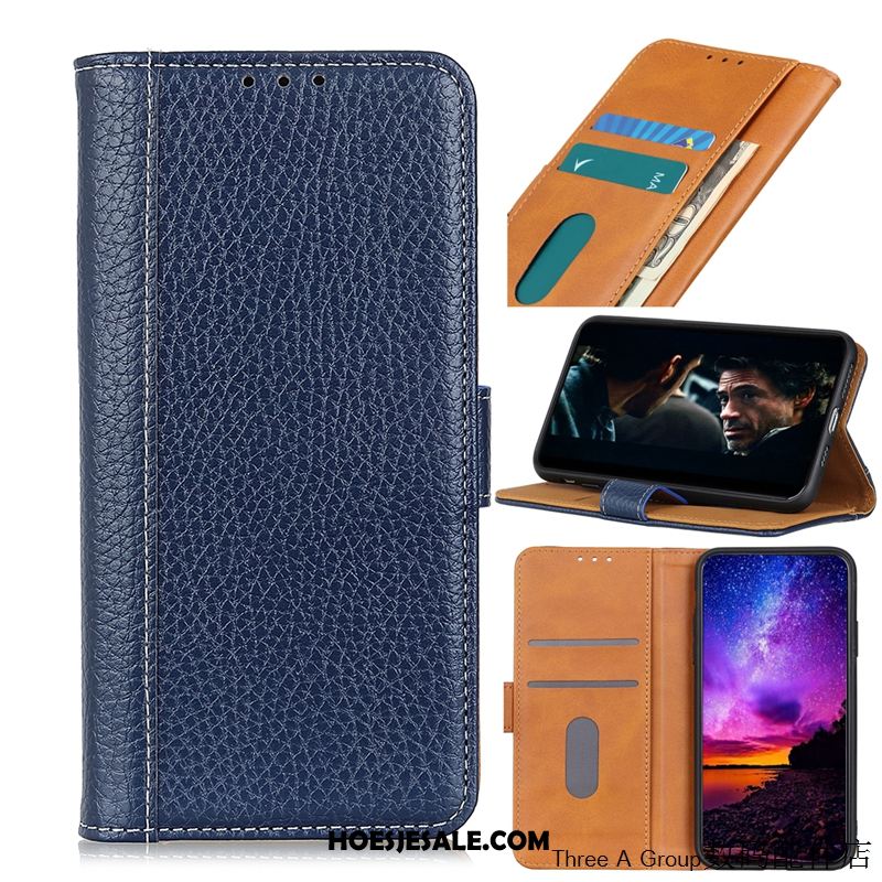 Nokia 5.3 Hoesje Leren Etui Verbinding Anti-fall Patroon Kaart Goedkoop