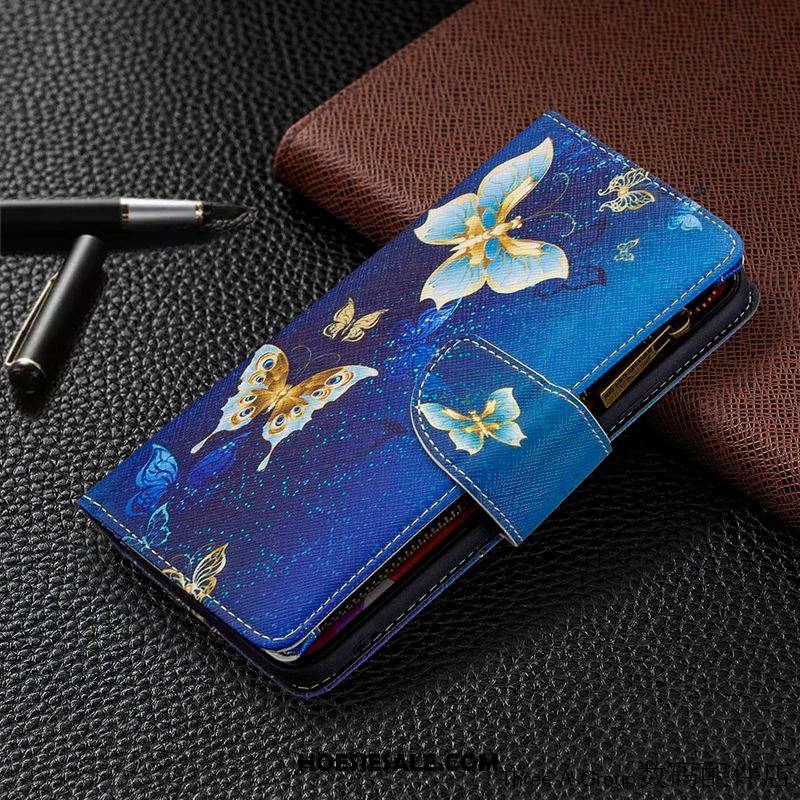 Nokia 5.3 Hoesje Spotprent Purper Rits Mobiele Telefoon Folio Kopen
