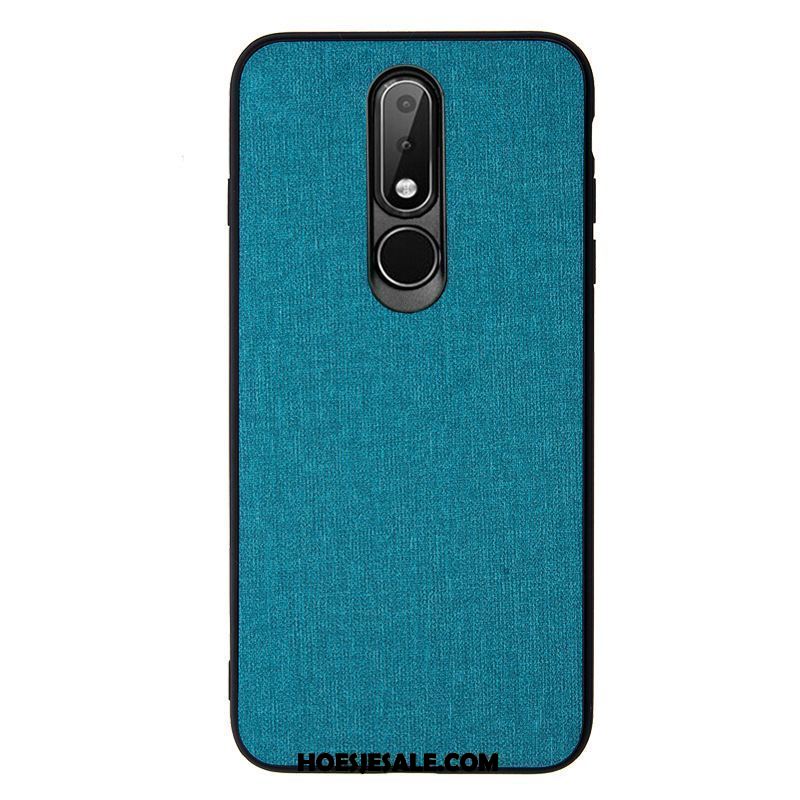Nokia 6.1 Hoesje Antislip Het Uitstralen Schrobben Doek Vintage Goedkoop