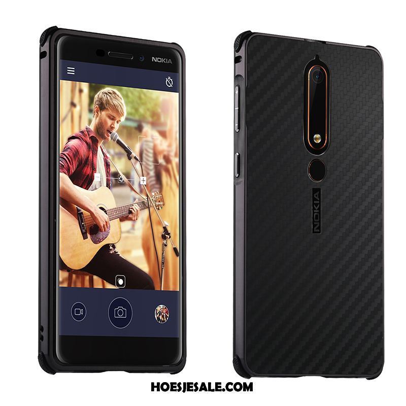 Nokia 6.1 Hoesje Hoes Bescherming Groen Metaal Mobiele Telefoon Kopen